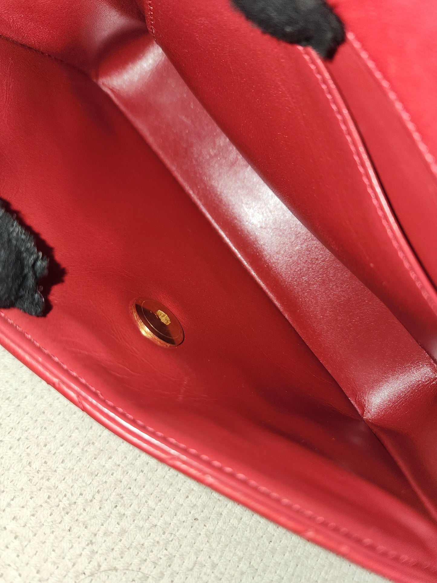 Chanel Red Lambskin Vintage Single Flap (GHW)