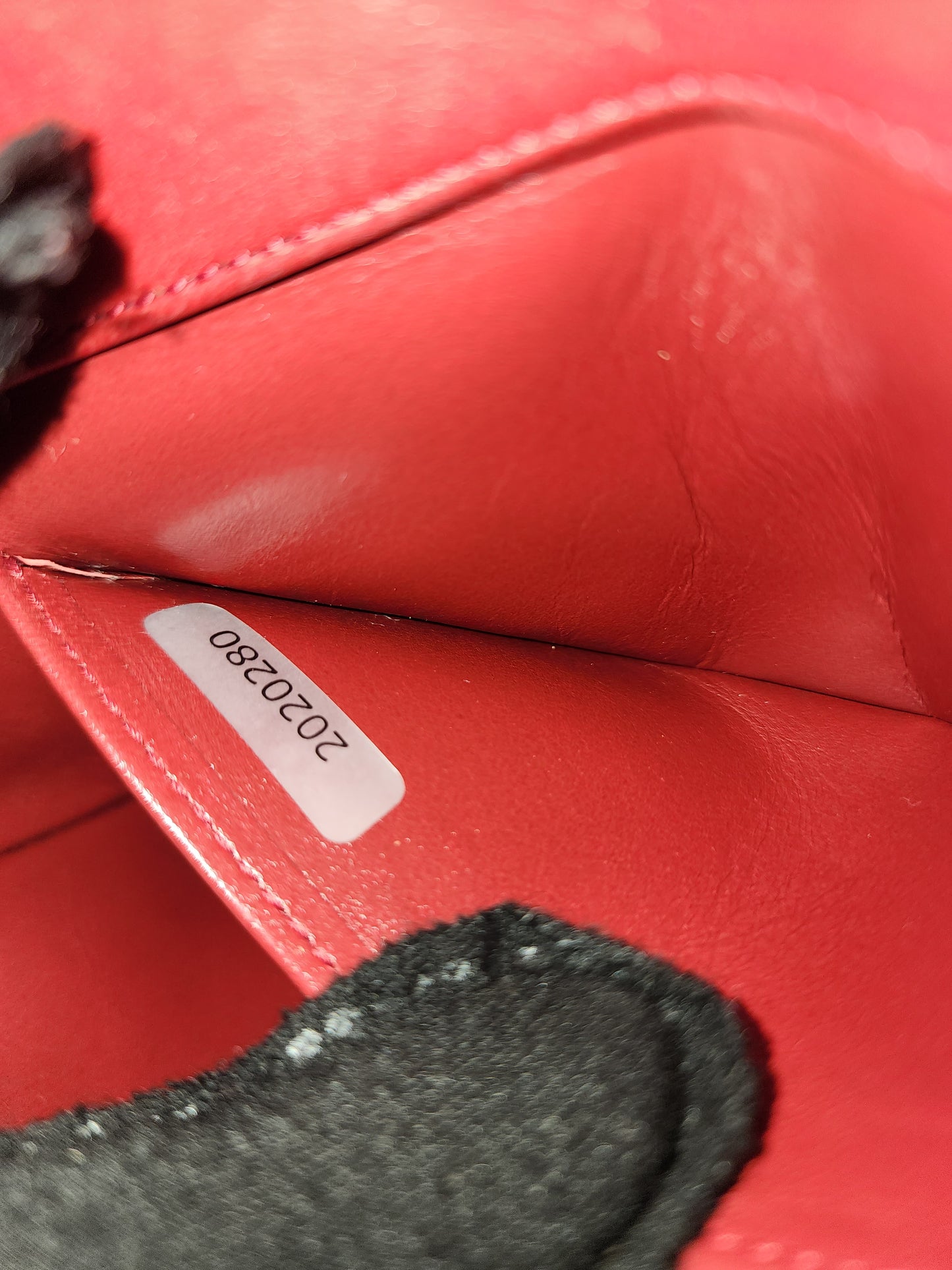 Chanel Red Lambskin Vintage Single Flap (GHW)