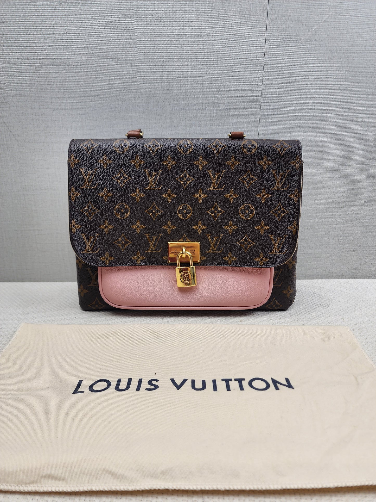 LV Monogram Pink Marignan Messenger Bag
