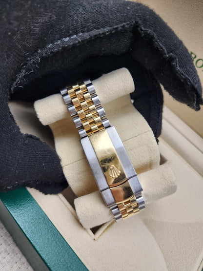 Rolex Black 18K Gold x Steel Datejust 41mm Auto Watch 126333-0006