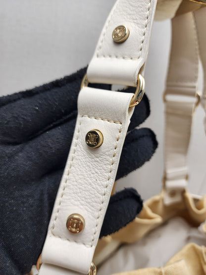 Celine Beige Floral Vintage Shoulder Bag
