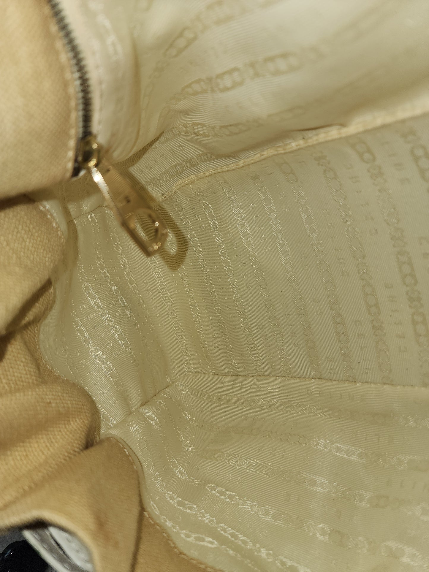 Celine Beige Floral Vintage Shoulder Bag