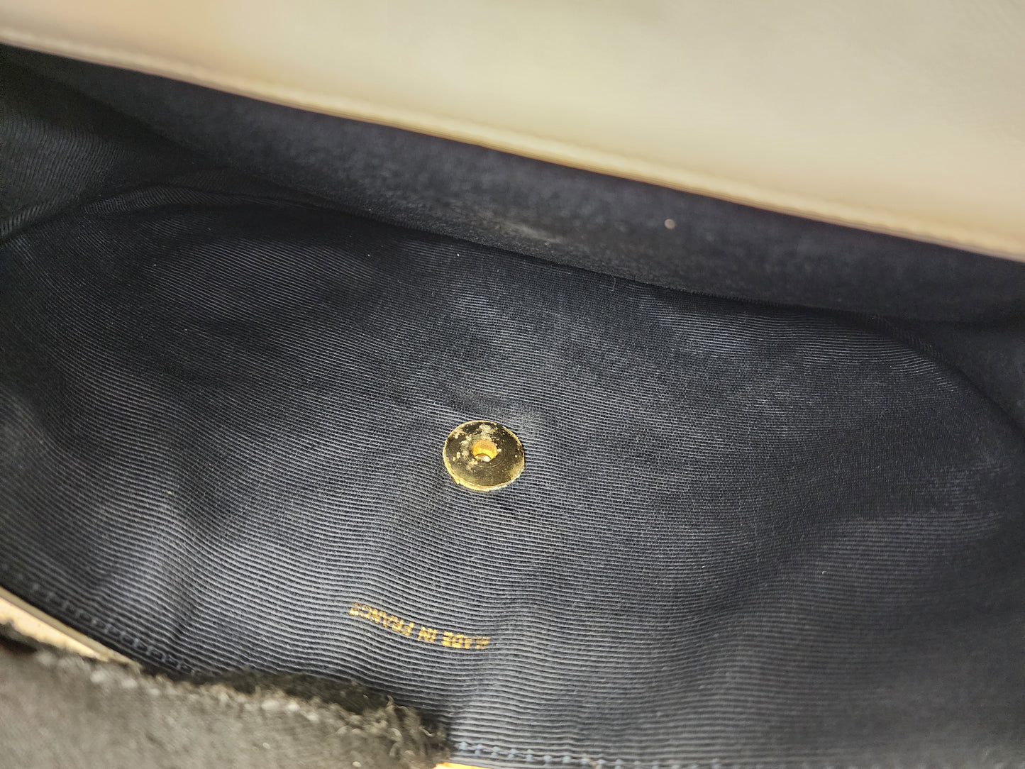 Chanel White Lambskin Vintage Half Moon Double Flap (GHW)