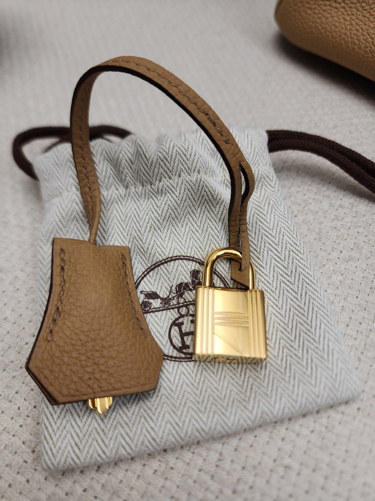 Hermes Biscuit Togo Birkin 25 (GHW)