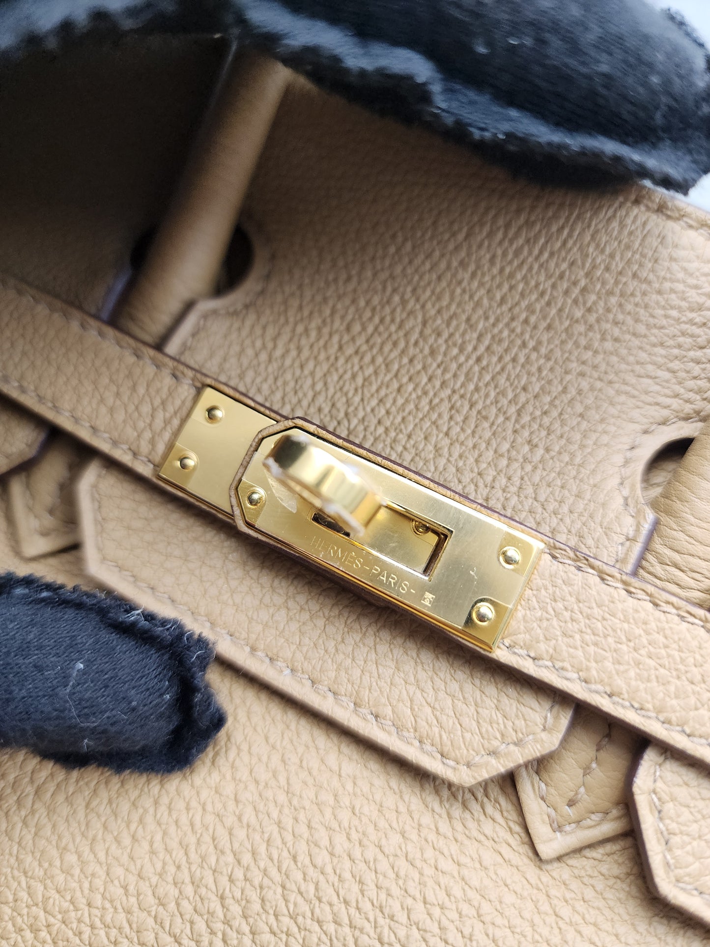 Hermes Biscuit Togo Birkin 25 (GHW)