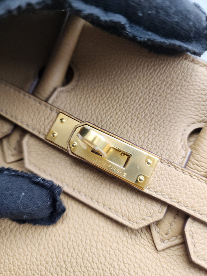 Hermes Biscuit Togo Birkin 25 (GHW)