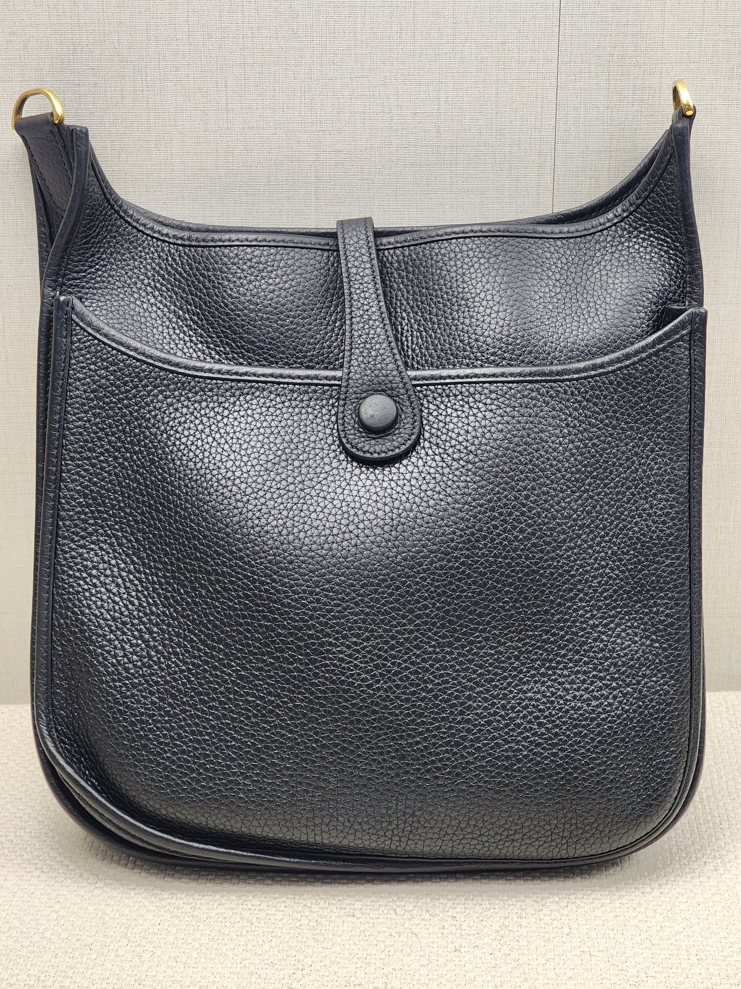 Hermes Black Evelyne PM (GHW)