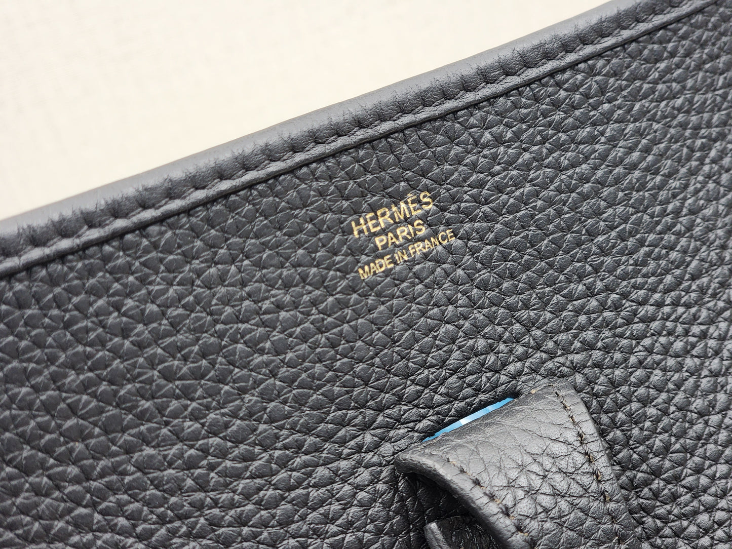 Hermes Black Evelyne PM (GHW)