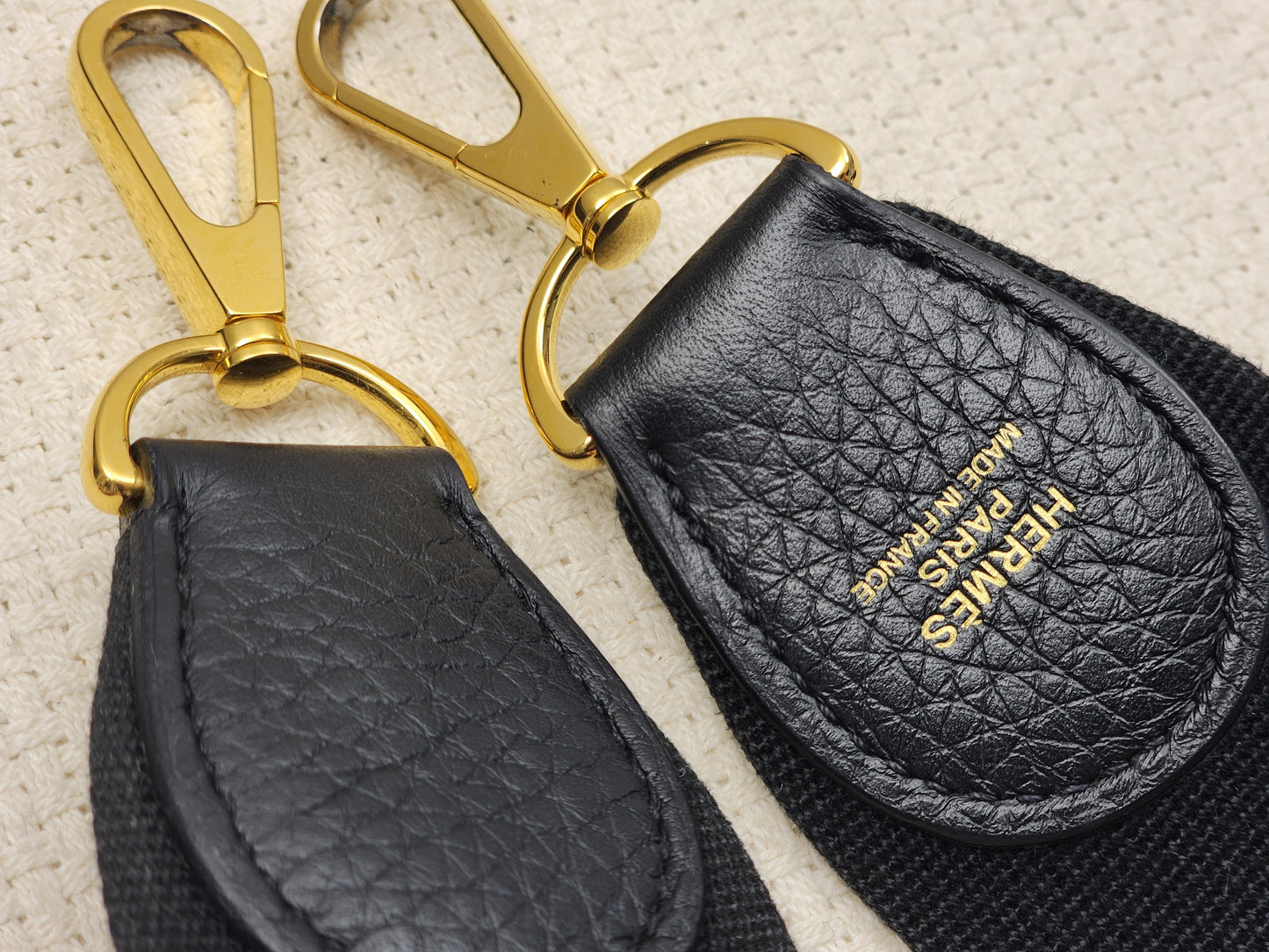 Hermes Black Evelyne PM (GHW)