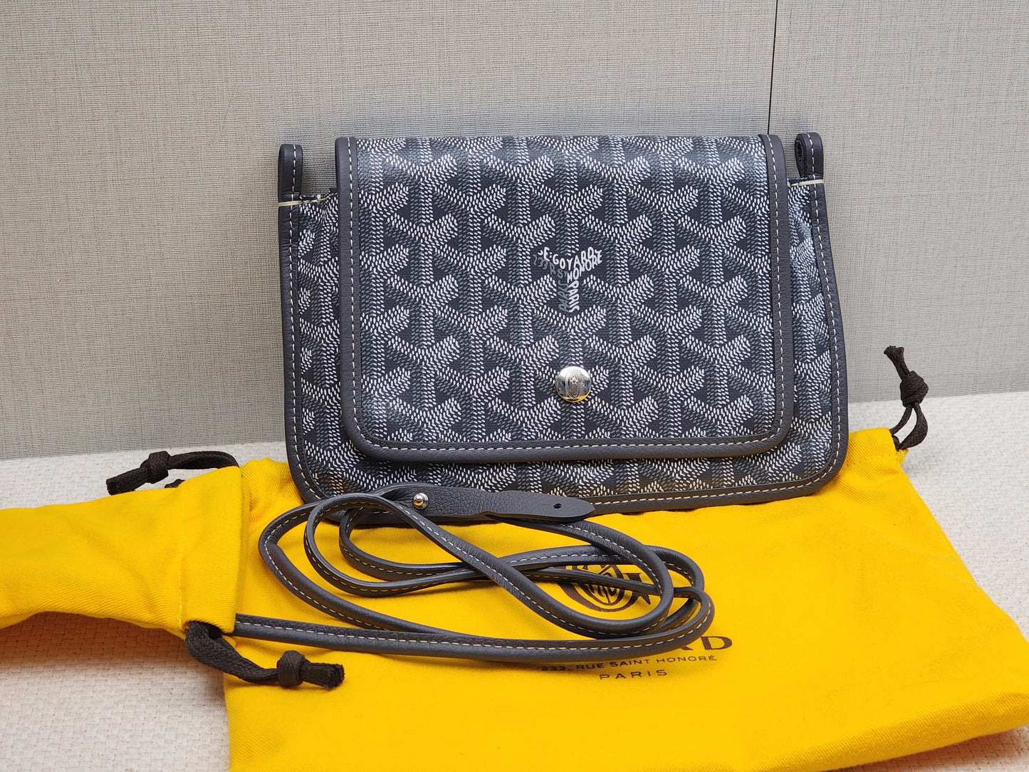Goyard Grey Plumet Pouch Wallet