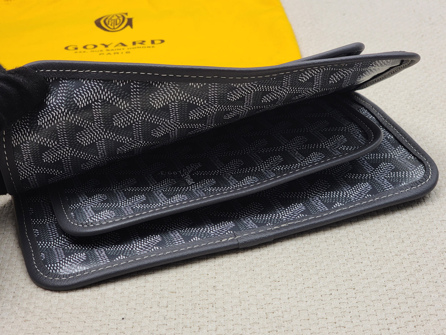 Goyard Grey Plumet Pouch Wallet