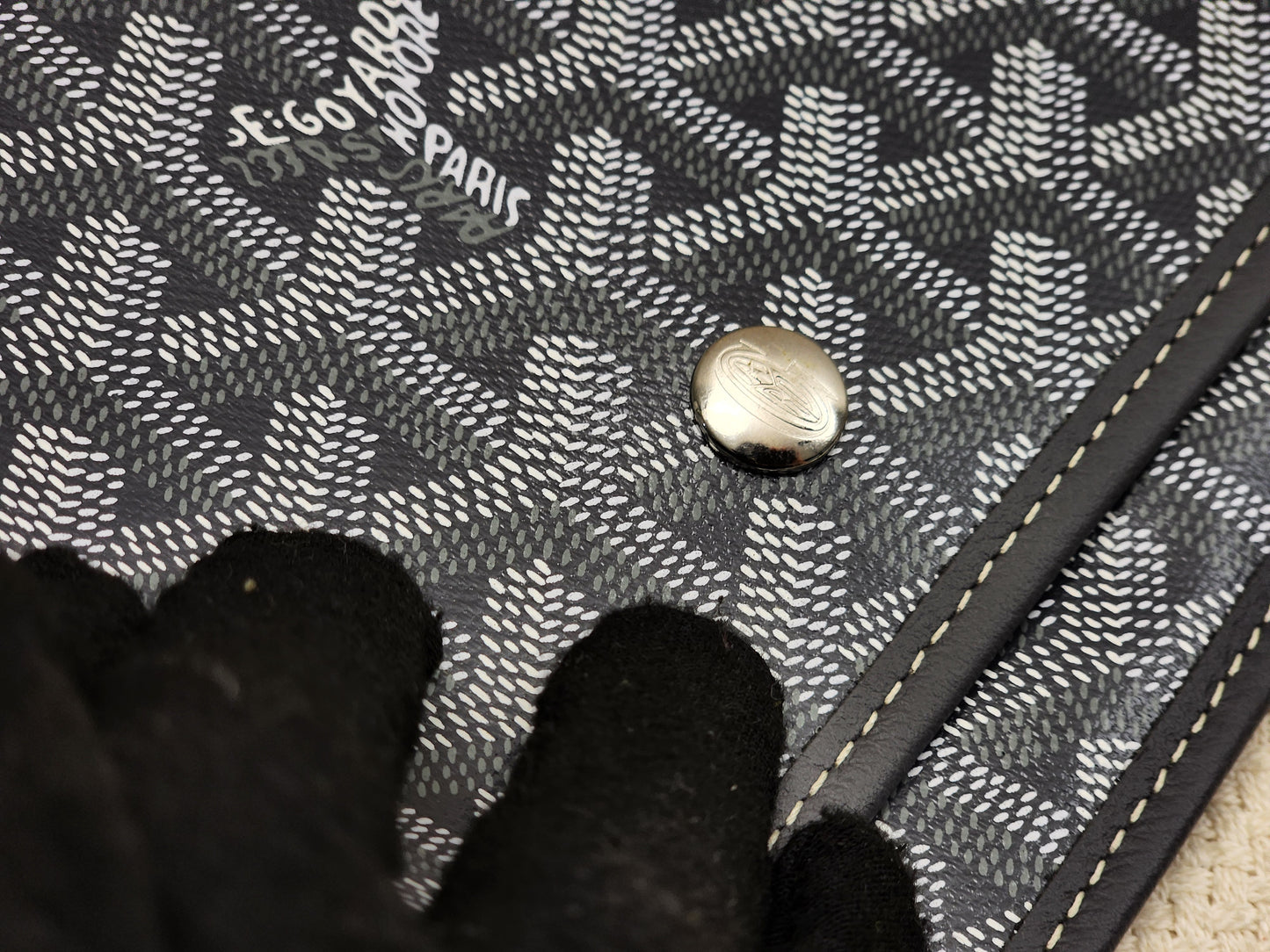 Goyard Grey Plumet Pouch Wallet