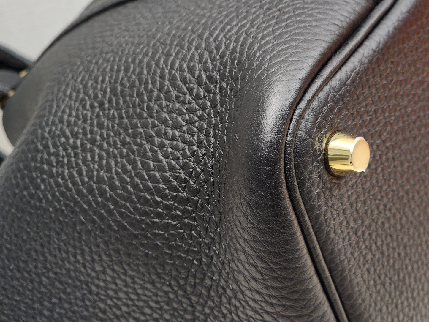 Hermes Noir Picotin 18 (GHW)