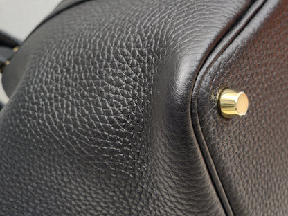 Hermes Noir Picotin 18 (GHW)