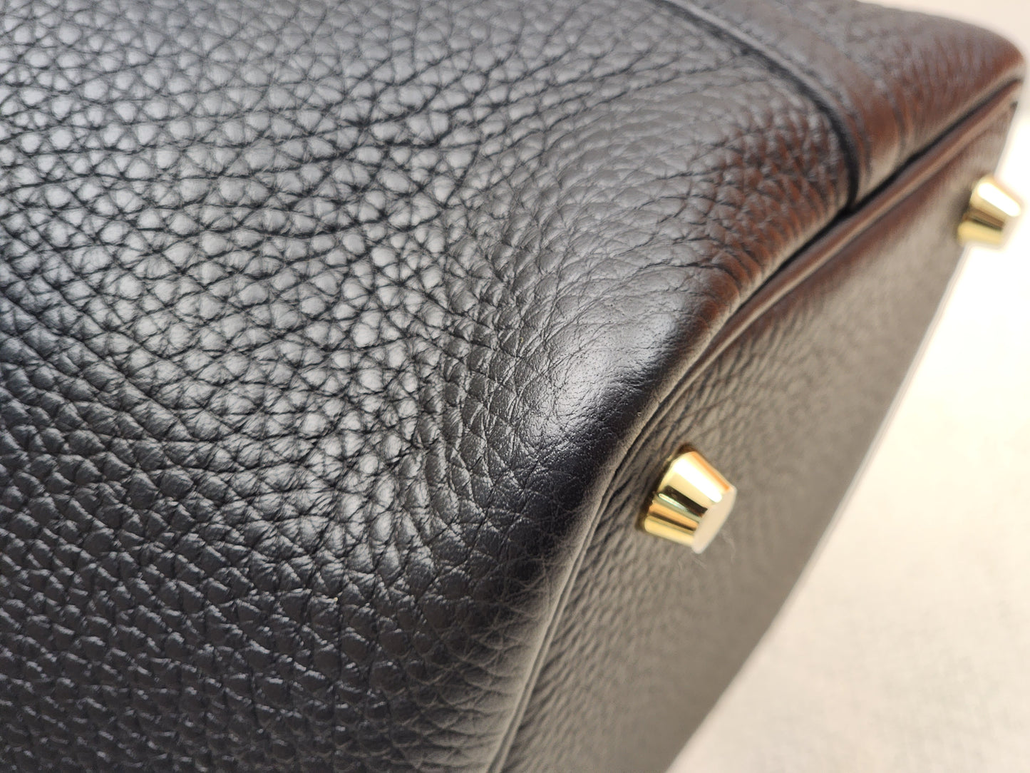 Hermes Noir Picotin 18 (GHW)