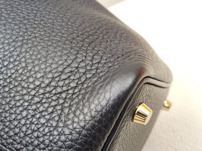 Hermes Noir Picotin 18 (GHW)