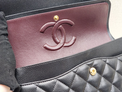Chanel Black Caviar Medium CF (GHW)