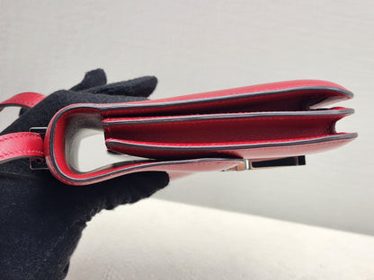 Hermes Rouge Vif Mini Constance (PHW)