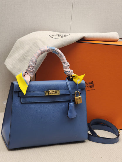 Hermes Blue Azur Epsom Kelly 25 (GHW)