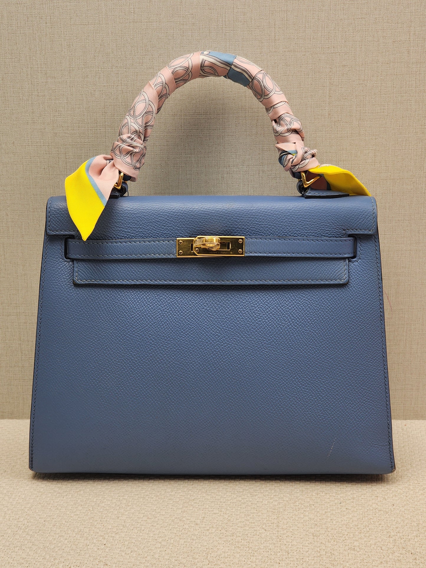 Hermes Blue Azur Epsom Kelly 25 (GHW)