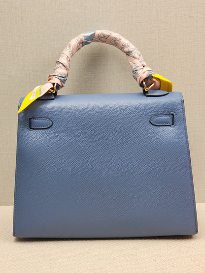 Hermes Blue Azur Epsom Kelly 25 (GHW)