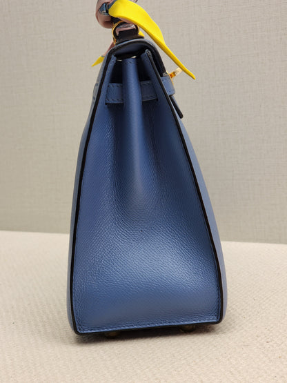 Hermes Blue Azur Epsom Kelly 25 (GHW)