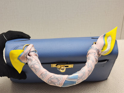 Hermes Blue Azur Epsom Kelly 25 (GHW)