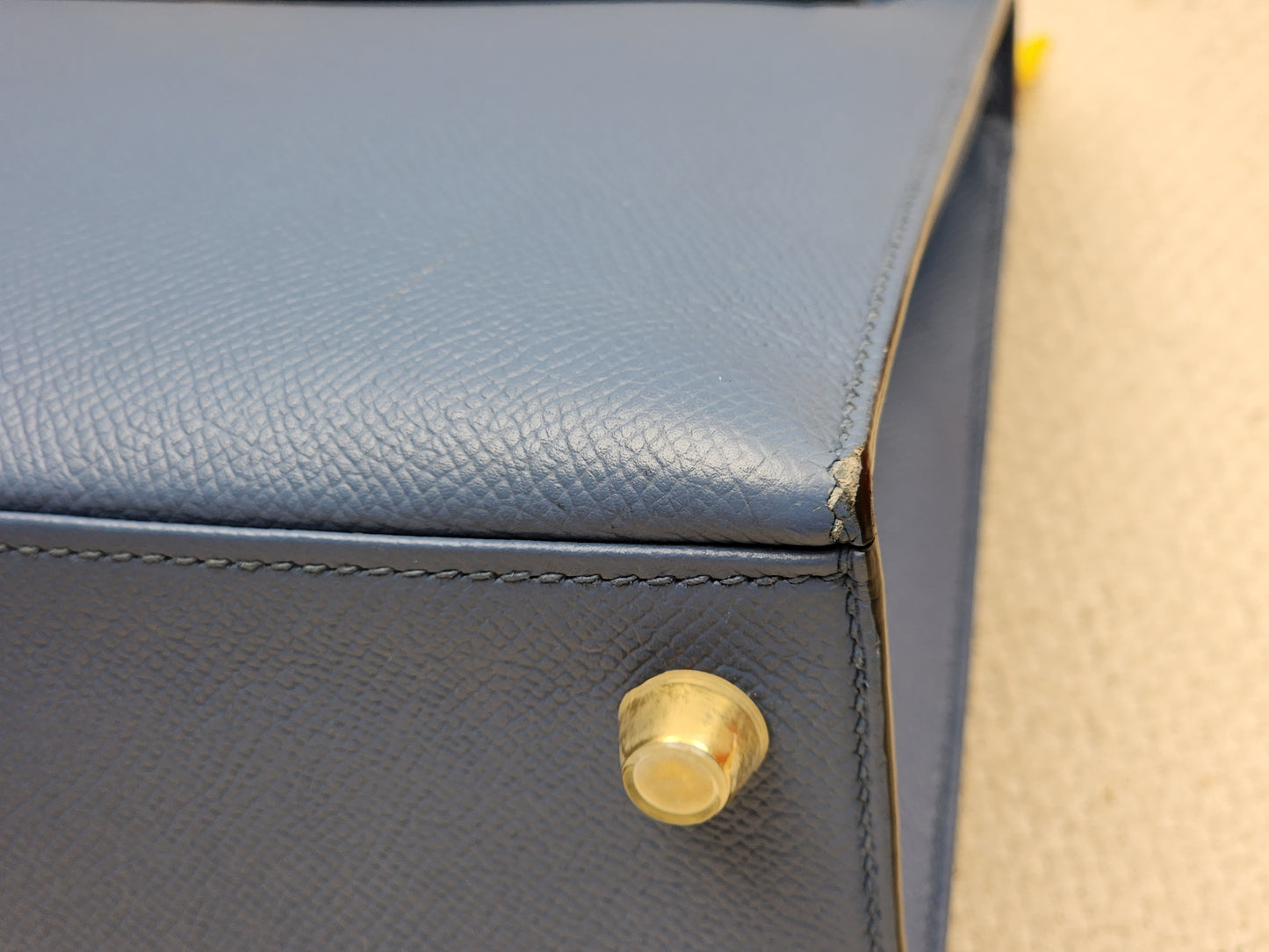 Hermes Blue Azur Epsom Kelly 25 (GHW)