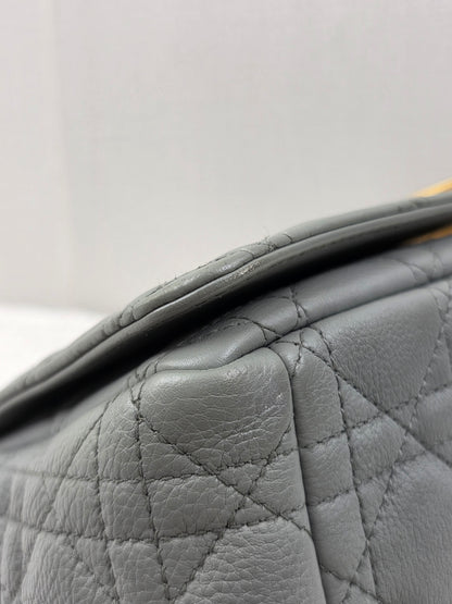 Dior Grey Calfskin Medium Caro (GHW)