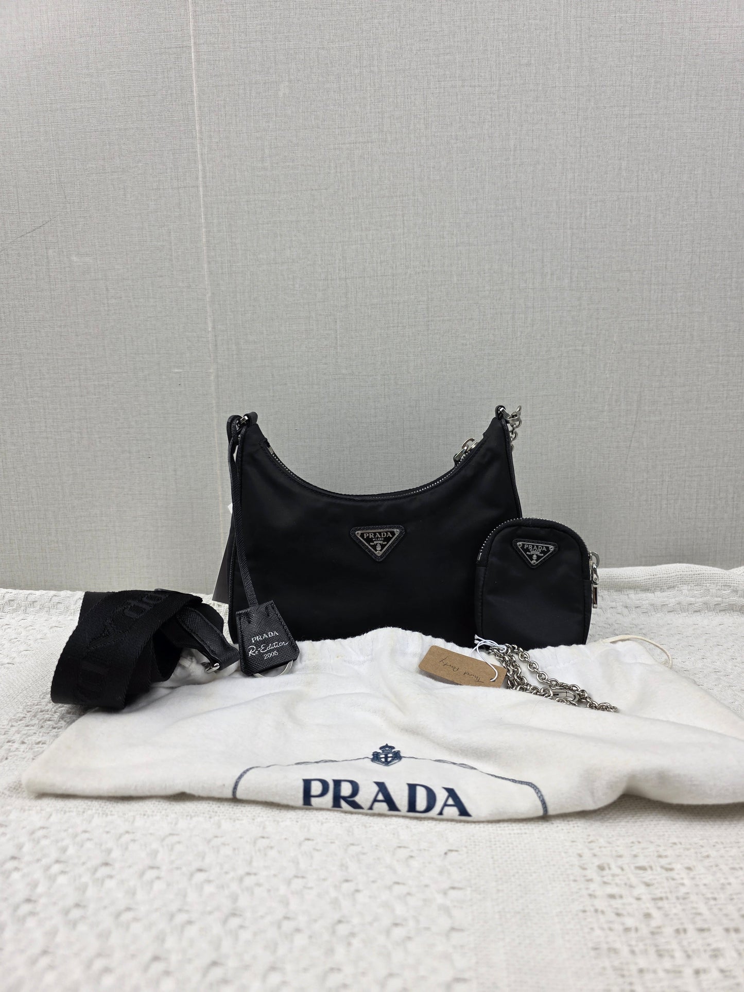 Prada Black Nylon 3in1