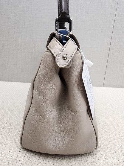 Fendi Dove Grey Nappa Colourblock Mini Peekaboo