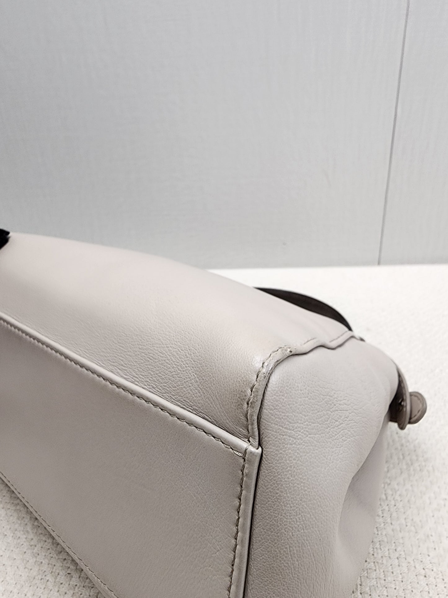 Fendi Dove Grey Nappa Colourblock Mini Peekaboo
