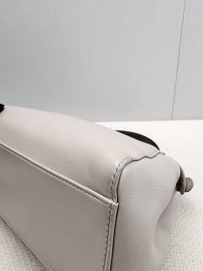 Fendi Dove Grey Nappa Colourblock Mini Peekaboo