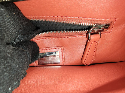 Fendi Dove Grey Nappa Colourblock Mini Peekaboo