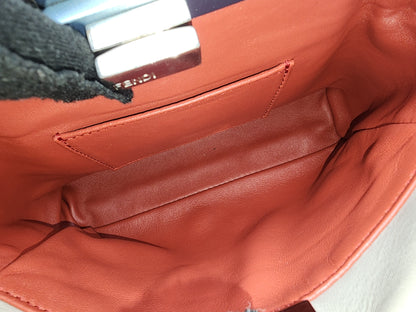 Fendi Dove Grey Nappa Colourblock Mini Peekaboo