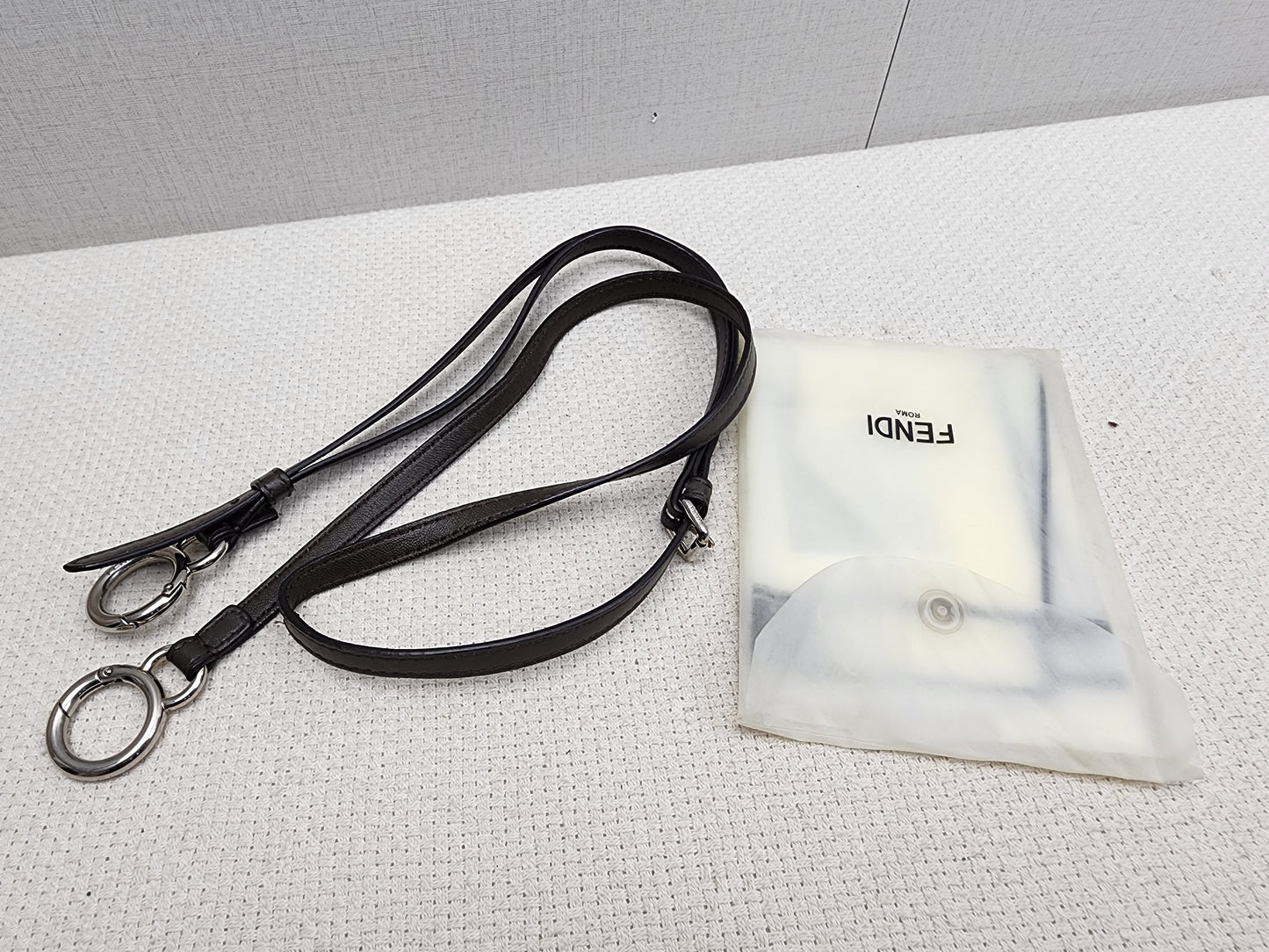 Fendi Dove Grey Nappa Colourblock Mini Peekaboo