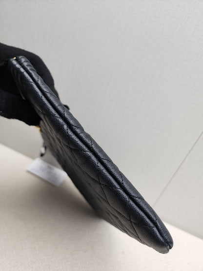 Chanel Black Caviar Medium Boy O’case (GHW)