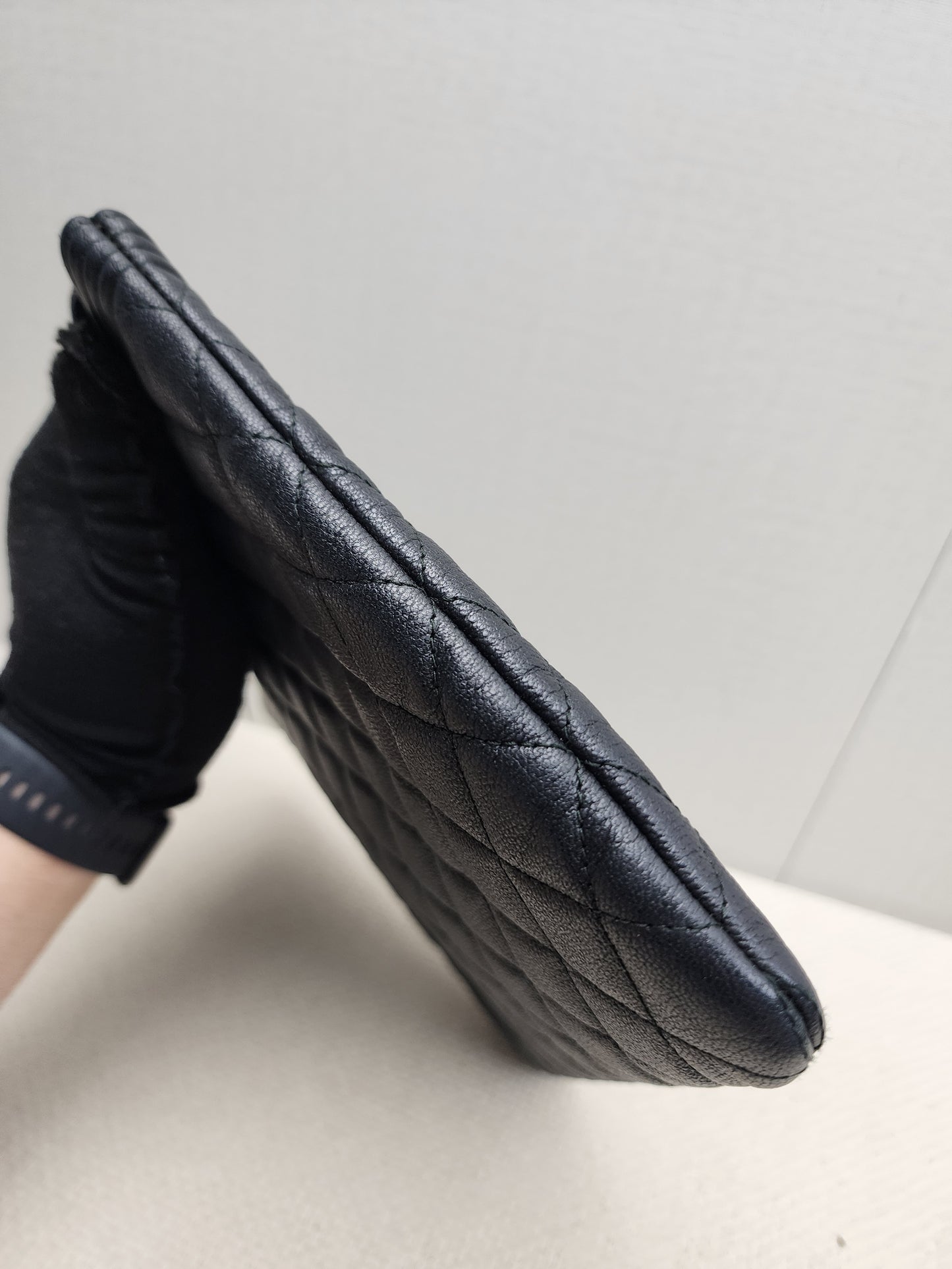Chanel Black Caviar Medium Boy O’case (GHW)