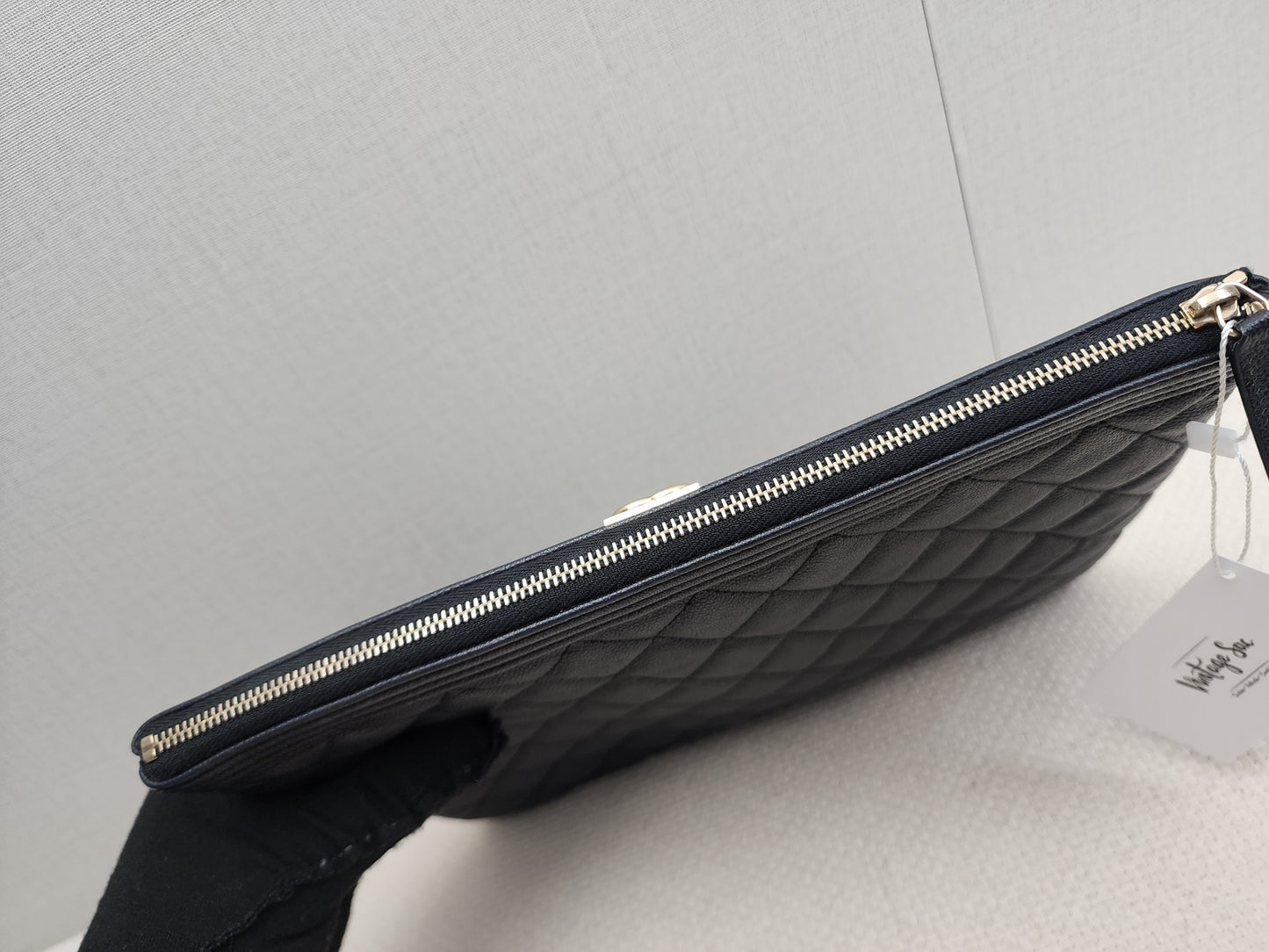 Chanel Black Caviar Medium Boy O’case (GHW)
