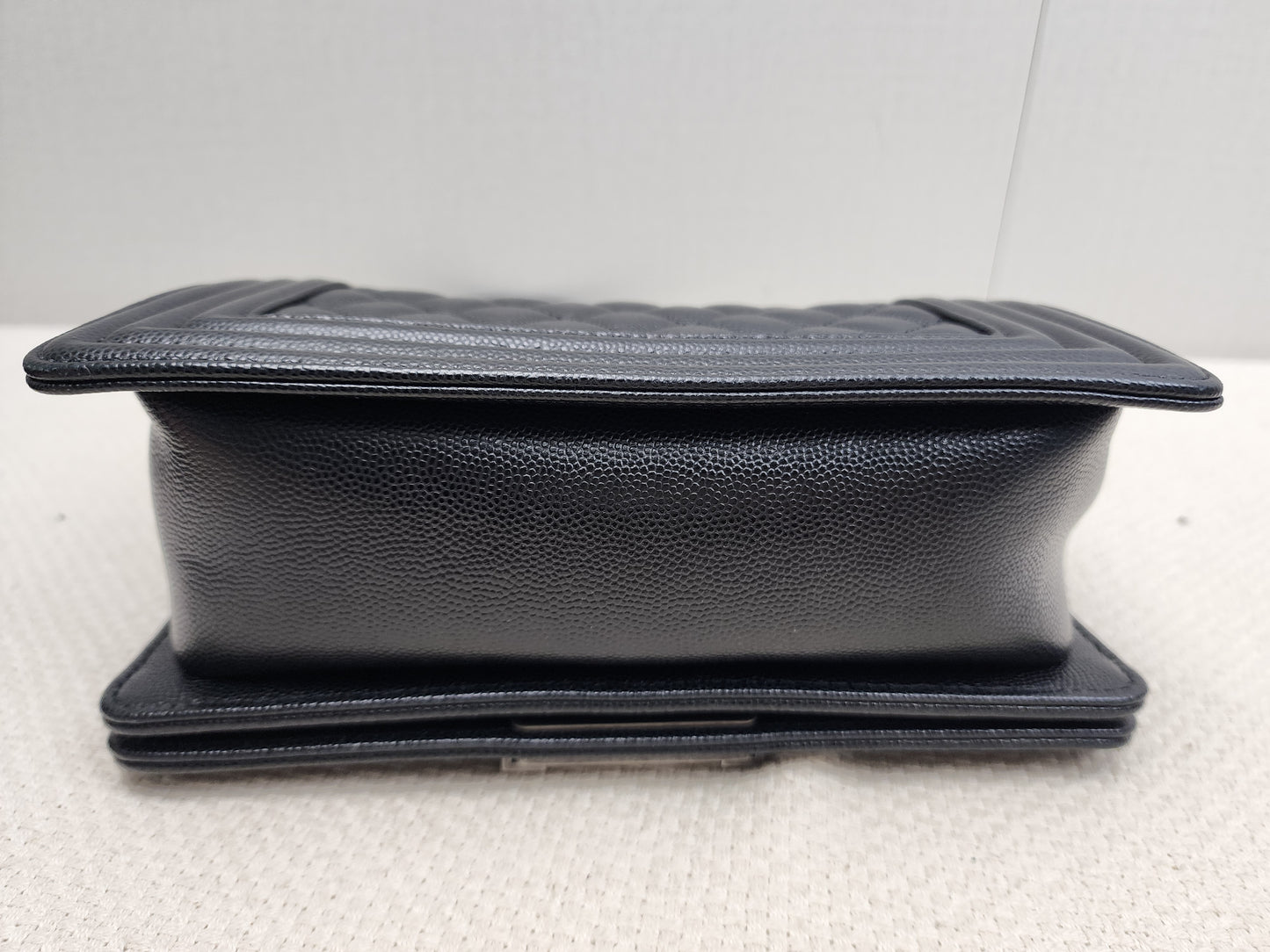 Chanel Black Caviar Small Boy (RHW)