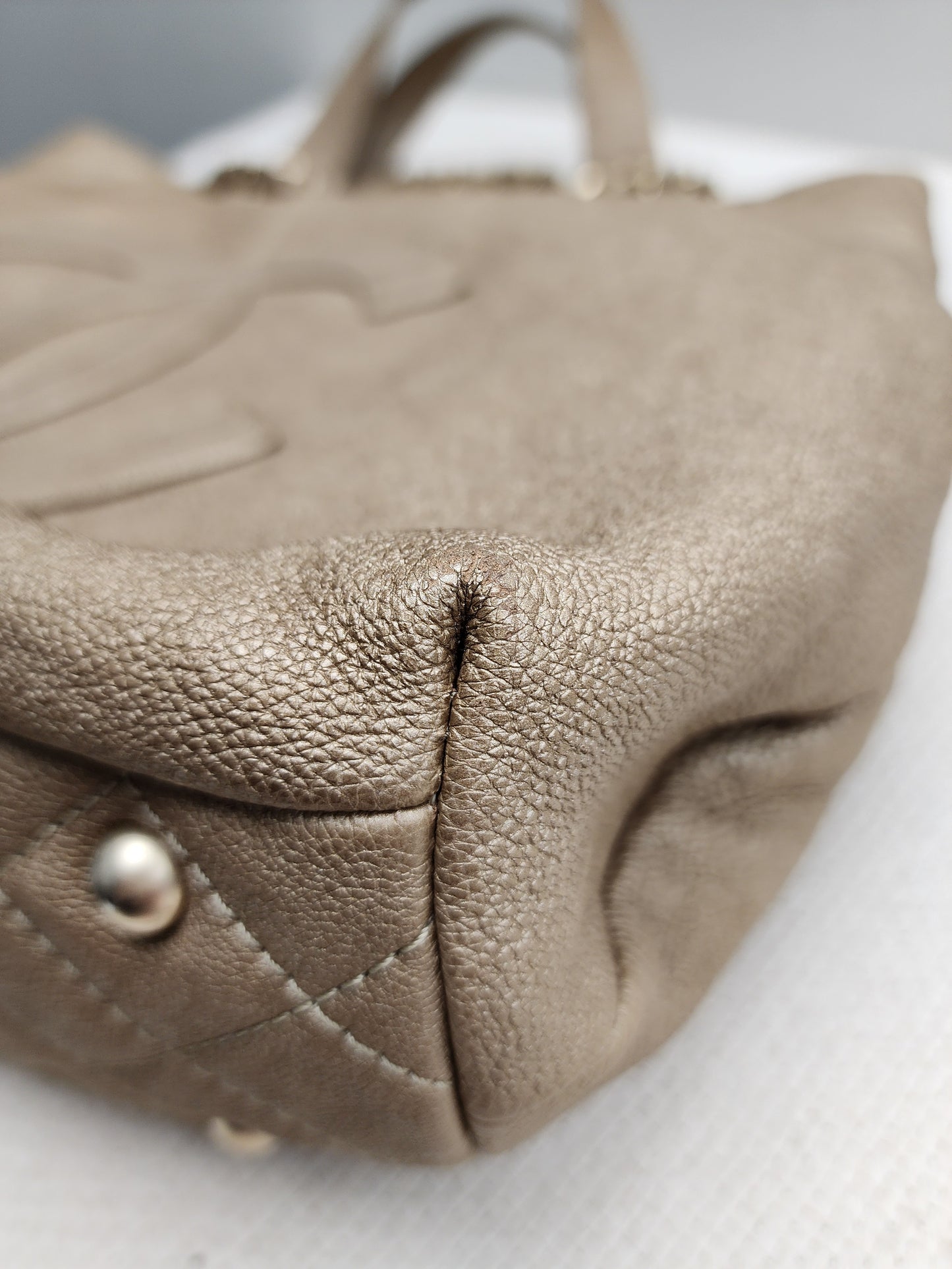 Chanel Metallic Gold Calfskin Large Trianon Tote (GHW)