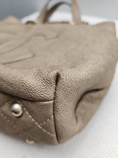 Chanel Metallic Gold Calfskin Large Trianon Tote (GHW)