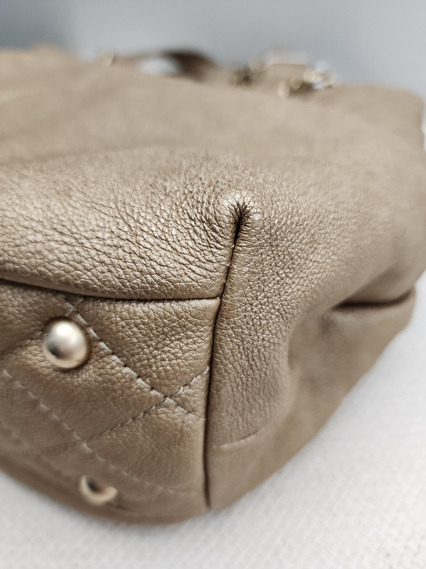 Chanel Metallic Gold Calfskin Large Trianon Tote (GHW)
