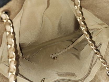 Chanel Metallic Gold Calfskin Large Trianon Tote (GHW)