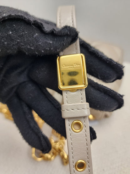 Dior Sand Lambskin Macro Cannage Small Caro (GHW)