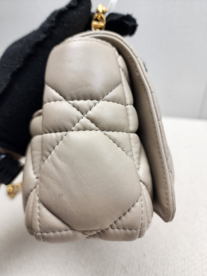 Dior Sand Lambskin Macro Cannage Small Caro (GHW)