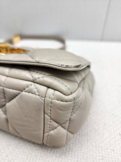 Dior Sand Lambskin Macro Cannage Small Caro (GHW)