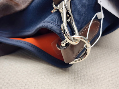 Hermes Navy Blue / Feu Pansage Groom Tote