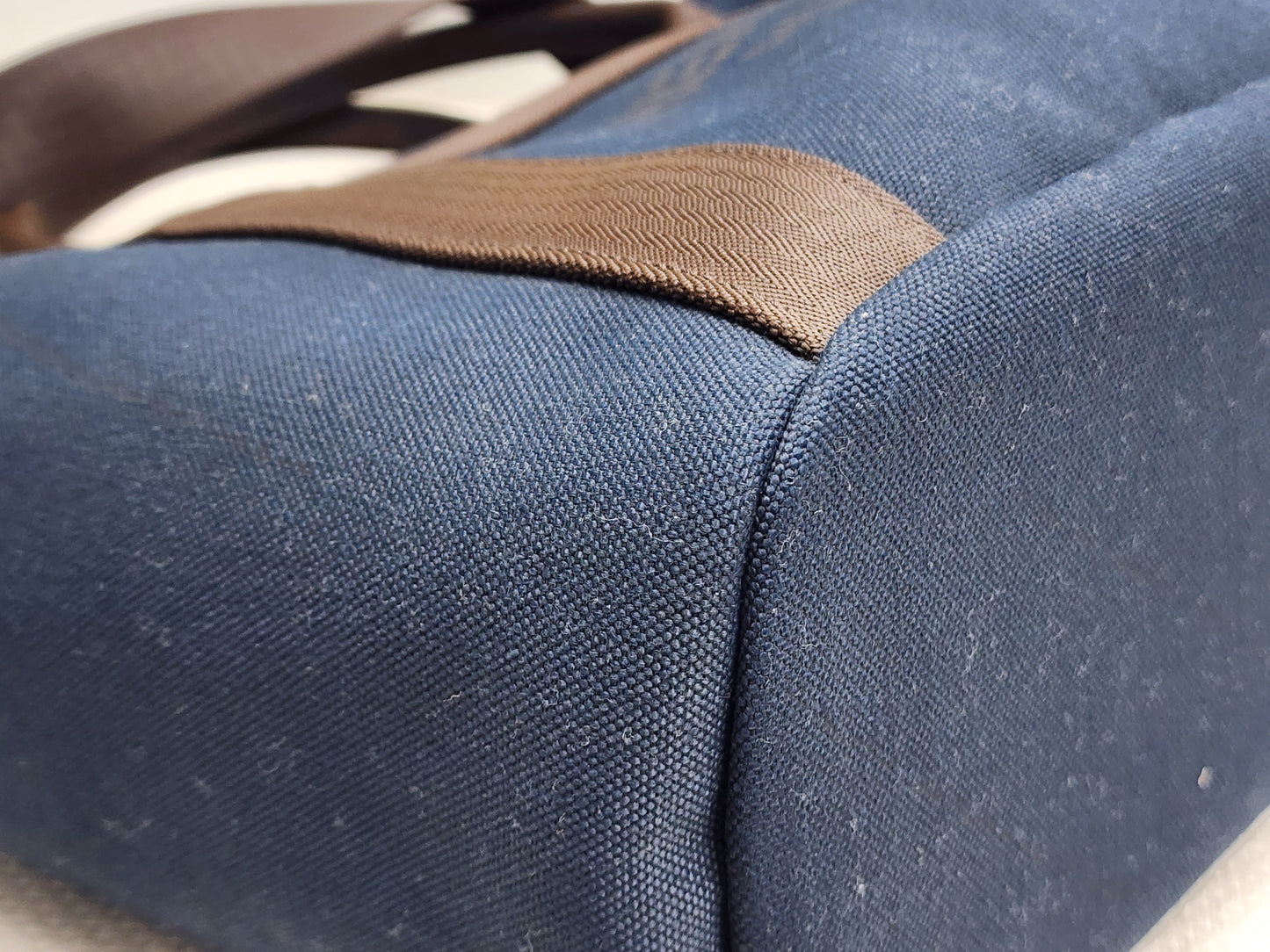Hermes Navy Blue / Feu Pansage Groom Tote
