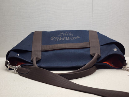Hermes Navy Blue / Feu Pansage Groom Tote